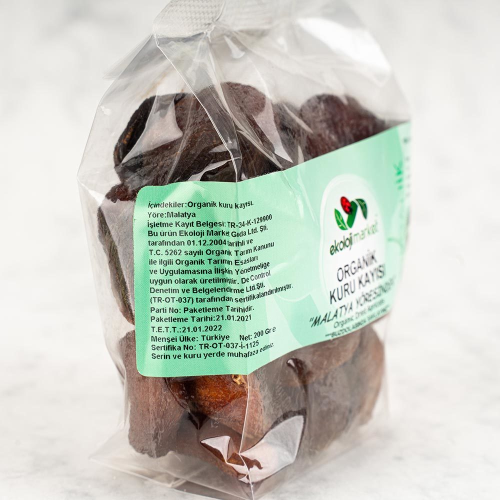 Ekoloji Market Organik Kuru Kayısı 200gr
