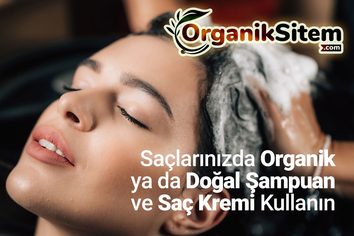 Saçlarınızda Organik Ya Da Doğal Şampuan Ve Saç Kremi Kullanın