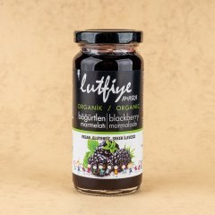 Lutfiye Organik Böğürtlen Marmelatı Cam Kavanoz 280 Gr görseli.