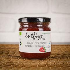 Lutfiye Organik Kızılcık Marmelatı Cam Kavanoz 280 Gr