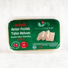 Ekoloji Market Organik Tane Antep Fıstıklı Tahin Helvası 250gr görseli.