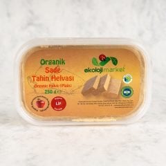 Ekoloji Market Organik Tahin Helvası Sade 250gr görseli.