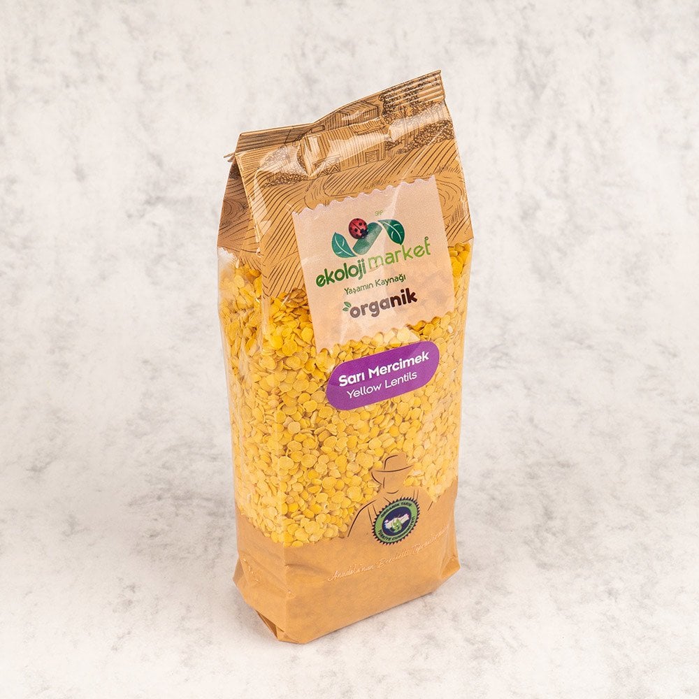 Ekoloji Market Organik Sarı Mercimek 750 gr