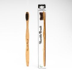 Humble Brush Bambu Yumuşak Yetişkin Diş Fırcası- Siyah