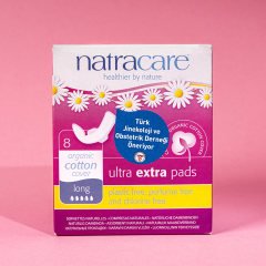 Natracare Organik Ultra Ekstra Kanatlı Ped Uzun