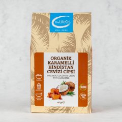 The LifeCo Organik Karamelli Hindistan Cevizi Cipsi