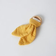 OrganicEra Organik Müslin Diş Kaşıyıcı Mustard