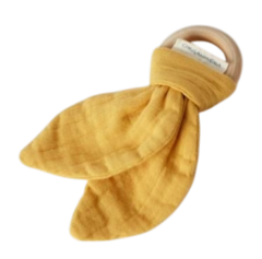 OrganicEra Organik Müslin Diş Kaşıyıcı Mustard