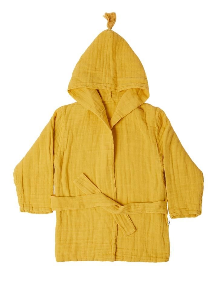 OrganicEra Organik Müslin Bornoz Mustard