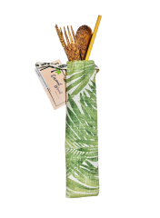 Mycocobowl Çatal Kaşık Pipet  Fırça Set Desenli Kese