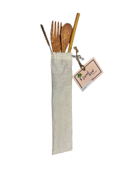 Mycocobowl Çatal Kaşık Pipet  Fırça Set Düz Kese