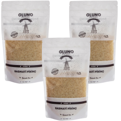 Gluno Glutensiz Basmati Pirinç 3' lü paket 1500 g görseli.