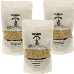 Gluno Glutensiz Karabuğday Arpa Şehriye  3'lü paket 600 gram görseli.