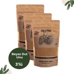 Gluno Glutensiz Beyaz Dut Unu 250gr 3'lü