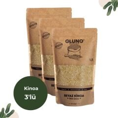 Gluno Glutensiz Beyaz Kinoa 500 gr 3'lü