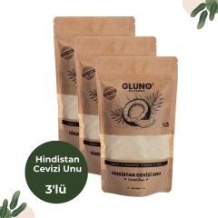 Gluno Glutensiz Hindistan Cevizi Unu 250 gr 3'lü