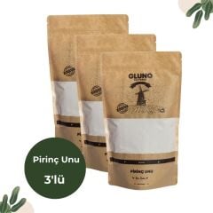 Gluno Glutensiz Pirinç Unu 500 gr 3'lü